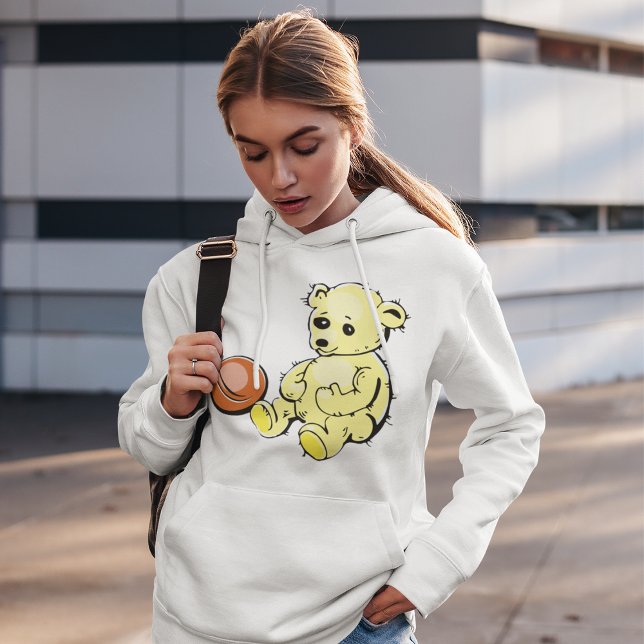 Pull À Capuche Ours Jaune Teddy (Créateur téléchargé)