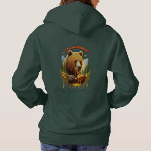 Pull À Capuche Ours majestueux se livrant à un délicieux miel
