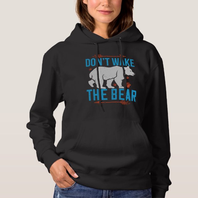 Pull À Capuche Ours - Ne réveillez pas l'ours (Devant)