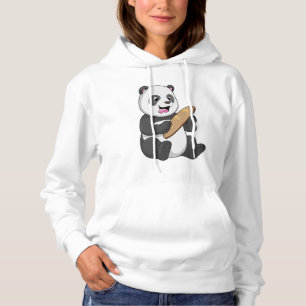 Pull À Capuche Panda comme boulanger avec pain