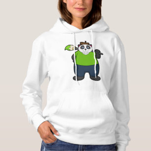 Pull À Capuche Panda comme peintre avec pinceau