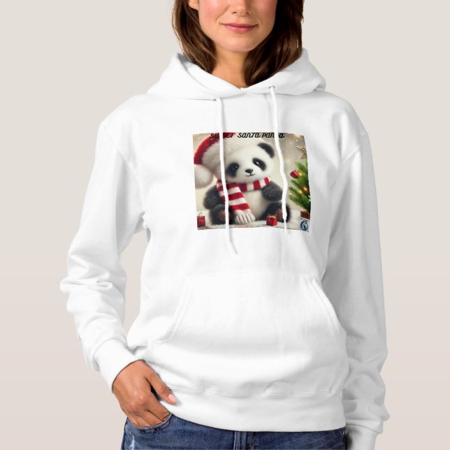 Pull À Capuche Panda Noël (Devant)