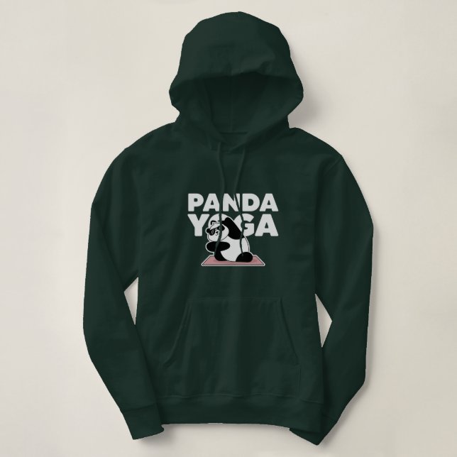 Pull À Capuche panda yoga (Design devant)