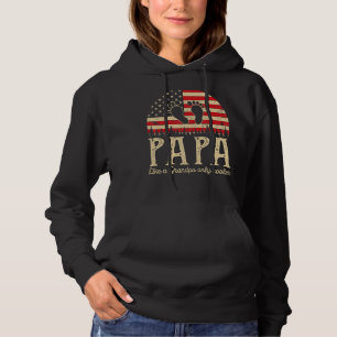 Pull À Capuche Papa Comme Un Grand-Père Seulement Hommes Glacière