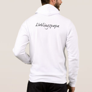 Pull À Capuche Papa préféré - écriture noire 00001