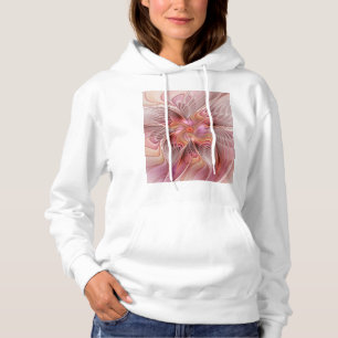 Pull À Capuche Papillon Abstrait Coloré Fantaisie Art Fractal