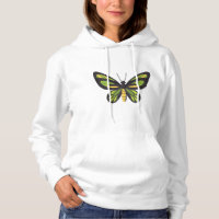 papillon chrome en jaune et vert