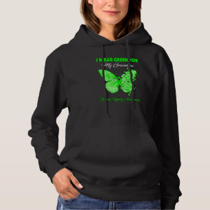 Pull À Capuche Papillon Je Porte Vert Pour Ma Grand-Mère Blessure