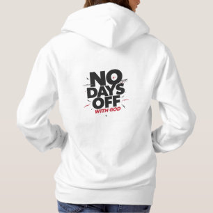 Pull À Capuche Pas de jours de repos avec Dieu Motivation Fitne