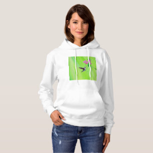 Pull À Capuche Peinture des colibris et des petits pois