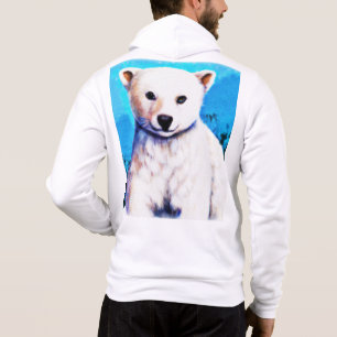 Pull À Capuche Peinture étonnante d'un petit ours polaire. Comman
