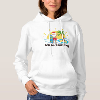 Pull À Capuche Père Noël avec une touche – Jour de plage