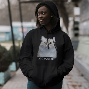 Pull À Capuche Personnalisez le texte de la photo de votre animal