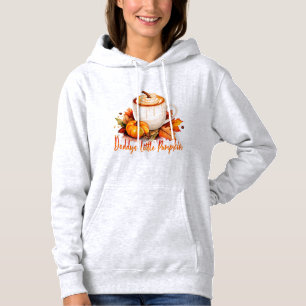 Pull À Capuche Petit Citrouille de papa Café d'automne et Feuille