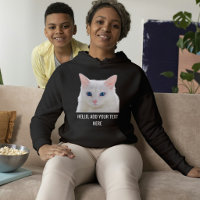 Photo de compagnie personnalisée Maman chat blanc