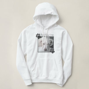 Pull À Capuche Photo de la mignonne White Dog Paws Best Mom