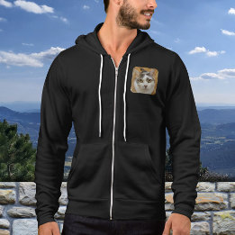 Pull À Capuche Photo personnalisée de la famille des animaux de c