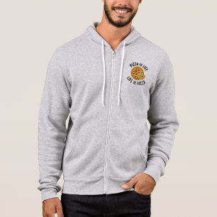 Pull À Capuche Pizza, c'est la vie, c'est la pizza, c'est drôle