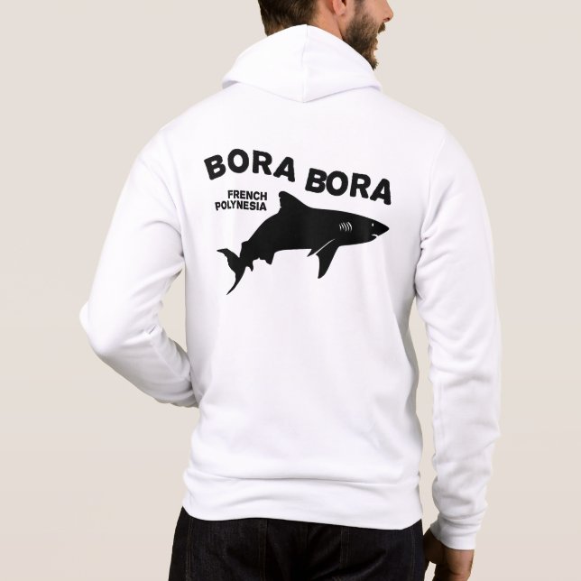 Pull À Capuche Plongée De Requin À Bora Bora (Dos)