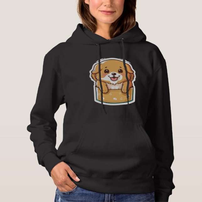 Pull À Capuche Pocket Dog Golden Retriever Dog in your Pocket (Devant)