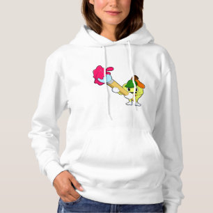 Pull À Capuche Pomme comme Peintre avec pinceau