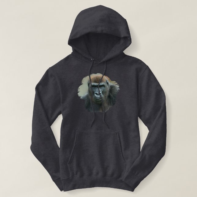Pull À Capuche Portrait de Gorilla (Design devant)