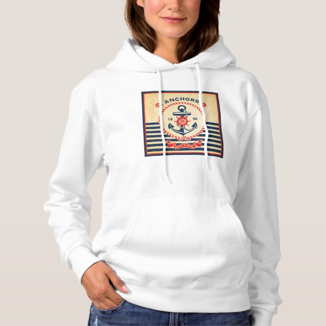 Pull À Capuche Poster nautical (Devant)
