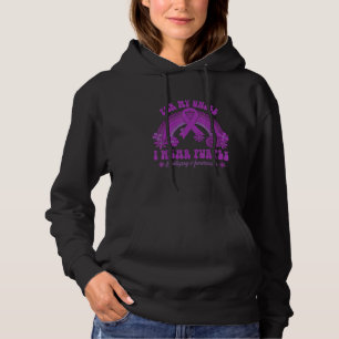 Pull À Capuche Pour mon oncle je porte du violet Ruban de sensibi