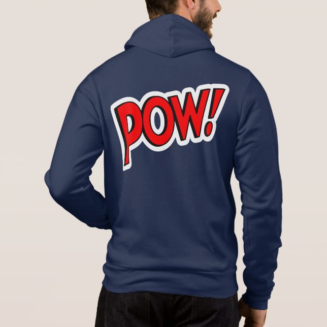 Pull À Capuche POW! Graphiques Screwball Bleu (Dos)