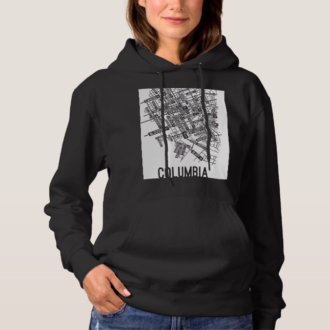 Pull À Capuche PowerOf3Brand Black & White Puzzle Hoodie (Devant)