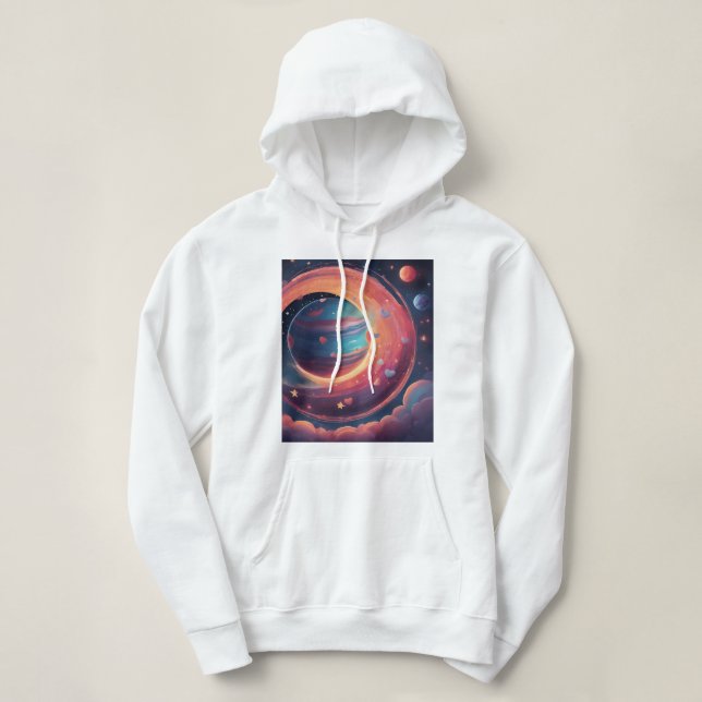 Pull À Capuche 💖 🌠 "Pris dans ton orbite" (Design devant)
