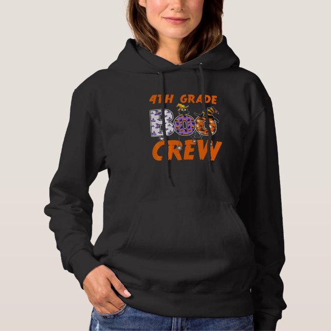 Pull À Capuche Professeur de 4e année Étudiant Halloween Quatrièm (Devant)