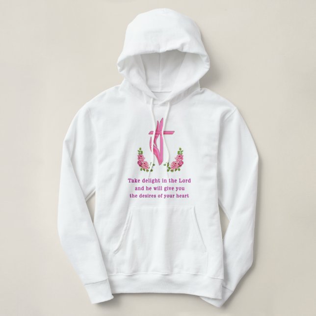 Pull À Capuche Psaumes 37:4 (Design devant)