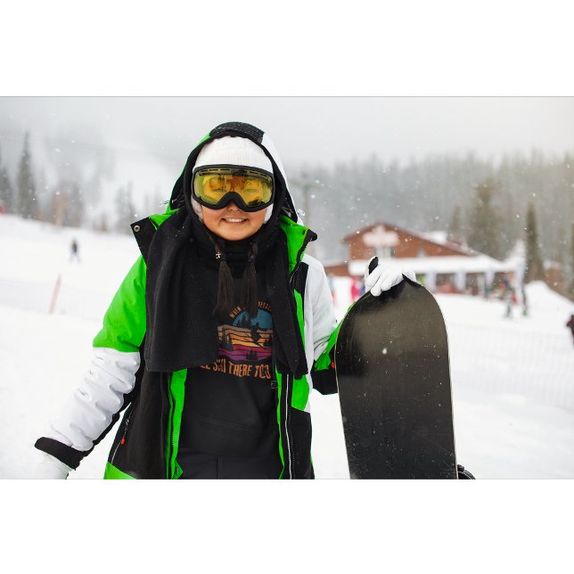 Pull À Capuche Quand l'enfer se fige, je skie là aussi (For the woman who laughs at the cold and lives for the slopes.)