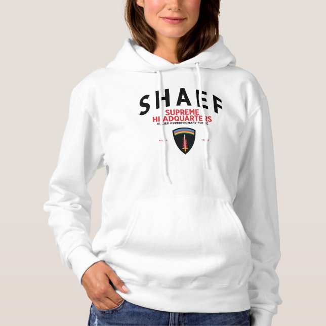 Pull À Capuche Quartier Général Suprême des Femmes de la SHAEF (Devant)
