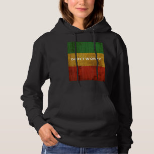 Pull À Capuche Rasta Colours Reggae Ne vous inquiétez pas les île