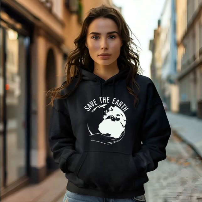 Pull À Capuche Réduire la réutilisation recycler sauver la terre (Créateur téléchargé)