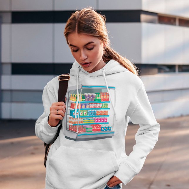 Pull À Capuche Réfrigérateur laitier de supermarché (Créateur téléchargé)