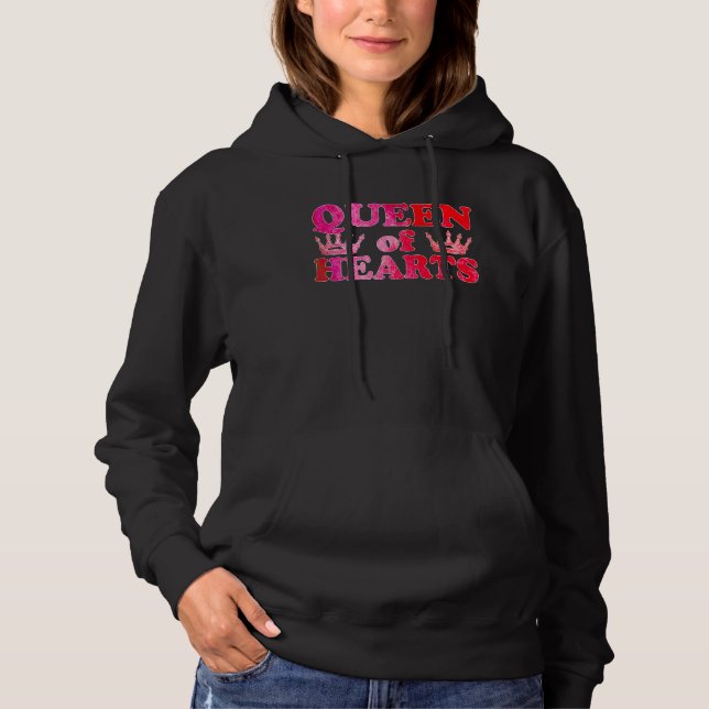 Pull À Capuche Reine de Cœur (Devant)