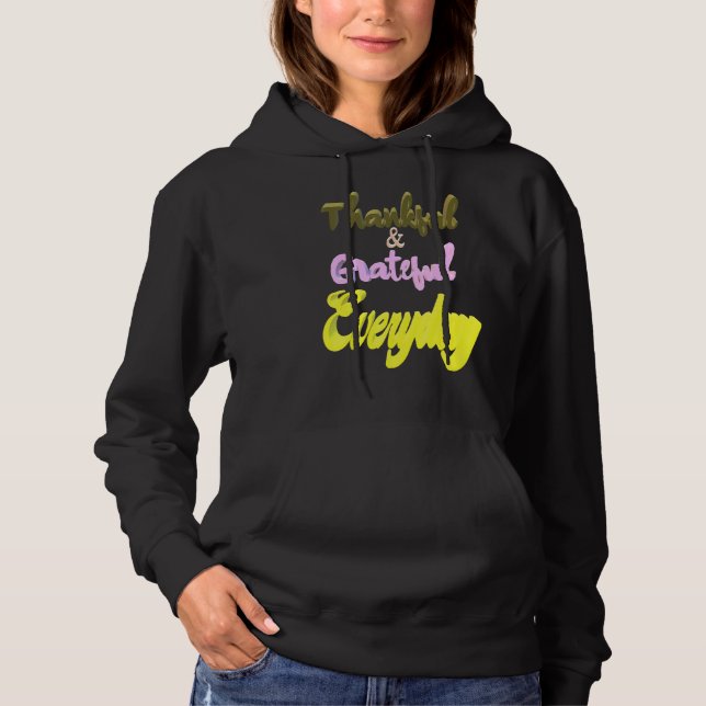 Pull À Capuche Remerciements tous les jours (Devant)