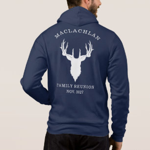 Pull À Capuche Rencontre familiale personnalisée - Cerf correspon