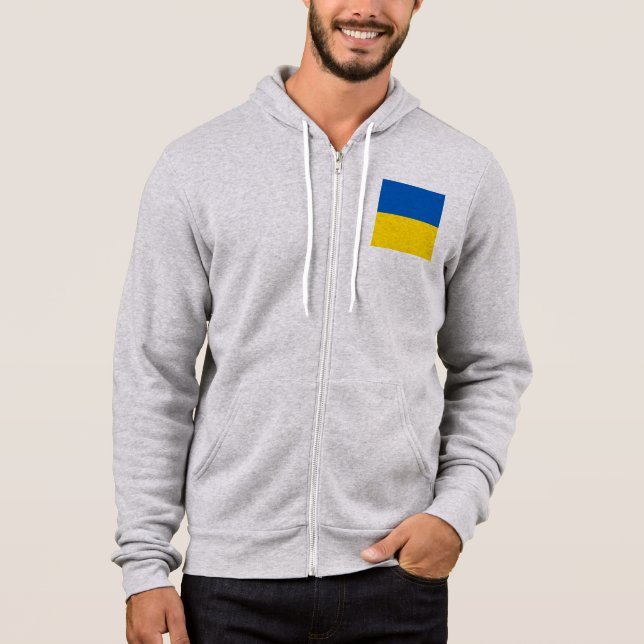 PULL À CAPUCHE RESTEZ AVEC L'UKRAINE ! (Devant)