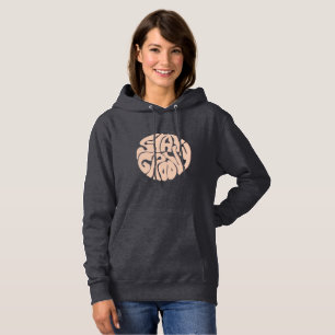 Pull À Capuche Restez Super Retro Beige