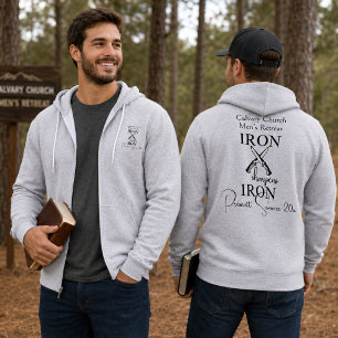 Pull À Capuche Retraite pour hommes Iron aiguise Iron Knife Zip U