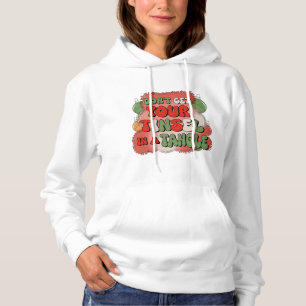 Pull À Capuche Retro Christmas Cheval