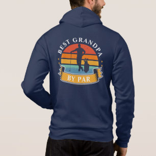 Pull À Capuche Retro Golfing Best Grand-pa By Par Personnalisé