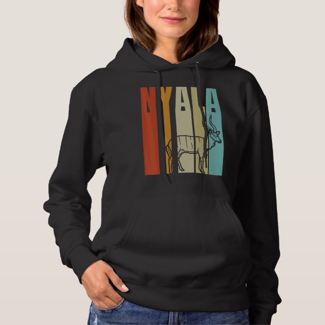 Pull À Capuche Retro Nyala Antelope (Devant)