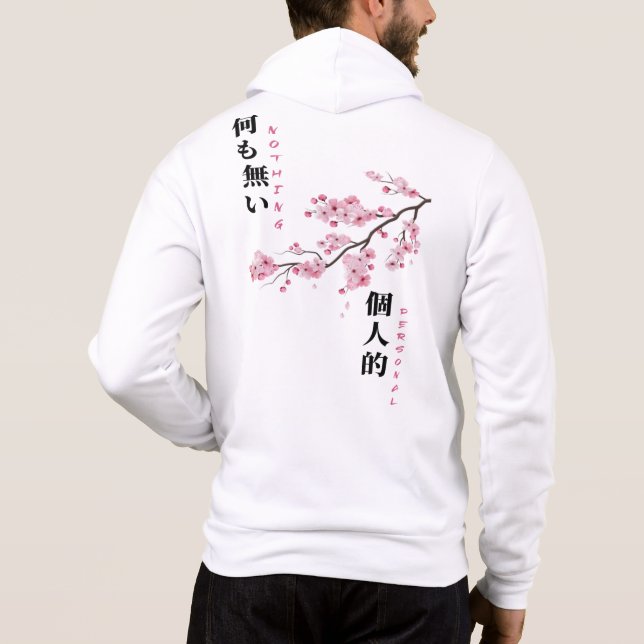 Pull À Capuche Rien de personnel - Cherry Blossom Zip-Up (Dos)
