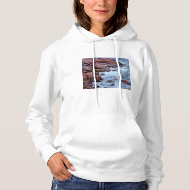 Pull À Capuche Rivage rocheux avec de l'eau, Canada (Devant)