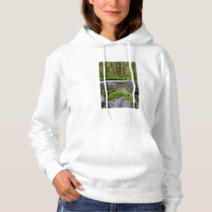 Pull À Capuche Rivière dans une forêt verte, Oregon
